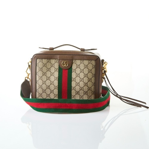 Gucci, GG Supreme Ophidia Top Handle Bag