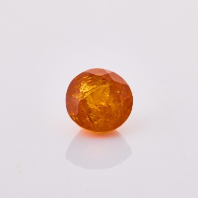One Loose 6.98ct Round Hessonite Garnet