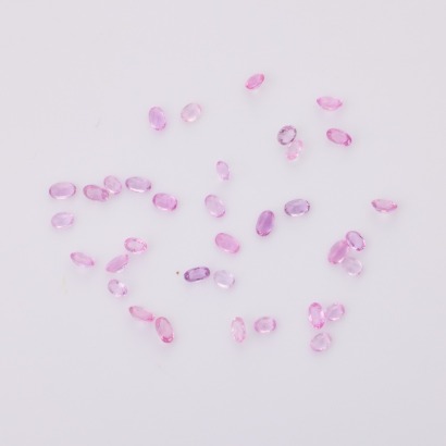 Parcel of Thirty Five Small, Loose, Pink Sapphires totalling 9.90cts