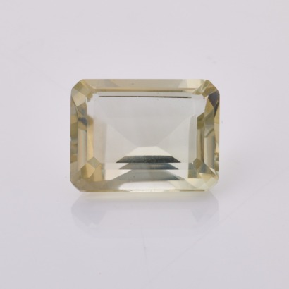 One Loose, 11.7ct Rectangular Faceted Prasiolite