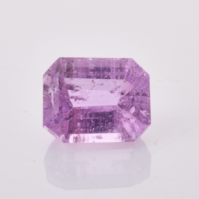 One Loose, 13.7ct Rectangular Faceted Kunzite