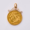 1902 Half Sovereign Coin Pendant