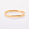 10ct Yellow Gold, 7.0mm Wide, "D Shape" Profile Bangle