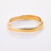 10ct Tri-colour Gold, Interlocked, Round Bangles