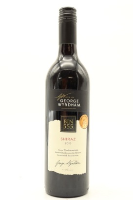 (1) 2016 George Wyndham Bin 555 Shiraz, South Eastern Australia