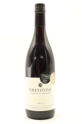 (1) 2012 Greystone Wines Pinot Noir, Waipara