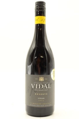 (1) 2013 Vidal Estate Reserve Syrah, Gimblett Gravels