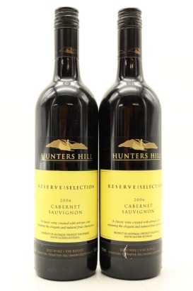 (2) 2006 Hunters Hill Reserve Selection Cabernet Sauvignon, South Eastern Australia