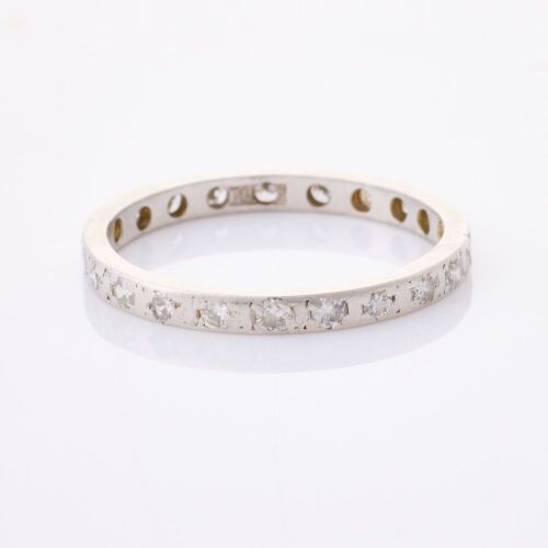 Platinum, Estate, Full Circle Set .42ct Diamond Anniversary Ring