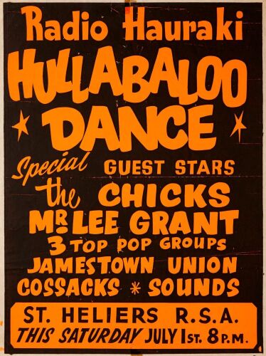 Radio Hauraki- Hullabaloo Dance Poster