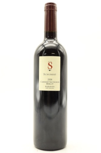 (1) 2008 Schubert Cabernet Sauvignon Merlot, Wairarapa