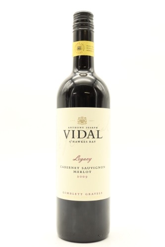 (1) 2009 Vidal Estate Legacy Cabernet Sauvignon Merlot, Gimblett Gravels