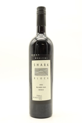 (1) 2002 Shark's Block Shiraz, McLaren Vale