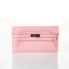 Herm&egrave;s, Rose Sakura Swift Ghillies Kelly Wallet - Near new