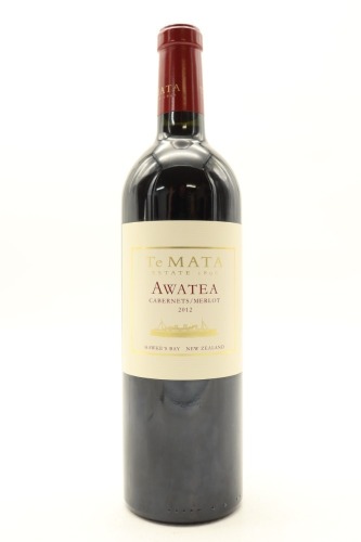 (1) 2012 Te Mata Estate Awatea Cabernets Merlot, Hawke's Bay