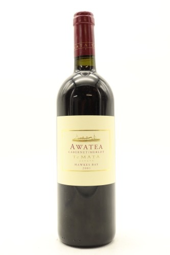 (1) 2001 Te Mata Estate Awatea Cabernet - Merlot, Hawke's Bay