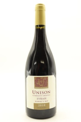 (1) 2010 Unison Vineyard Syrah, Gimblett Gravels