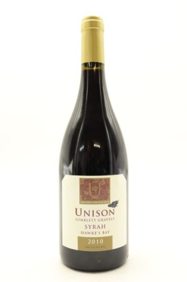 (1) 2010 Unison Vineyard Syrah, Gimblett Gravels