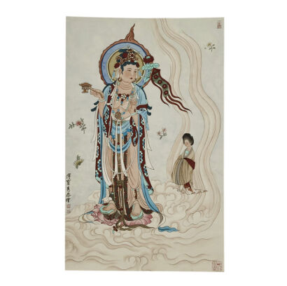 A Chinese Painting of Guanyin Scroll