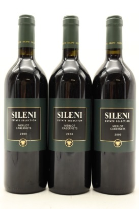 (3) 2000 Sileni Estates Estate Selection Merlot Cabernets, Hawke's Bay