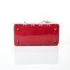 Christian Dior, Red Cannage, Quilted Patent Leather, Medium Lady Dior Bag - 2