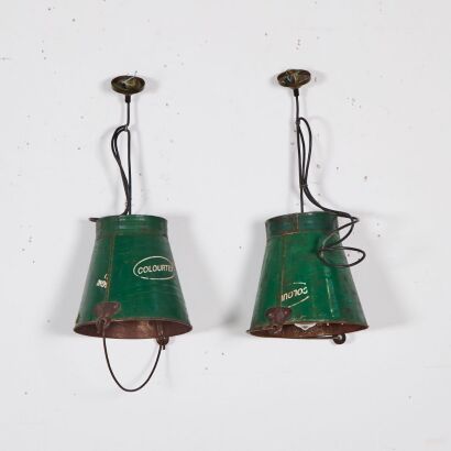 A Pair of Bucket Pendants