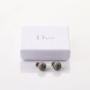 Christian Dior, Mise En Dior Tribal Crystal Star Gunmetal Tone Earrings with Box - 2