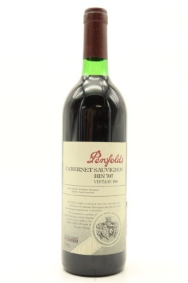 (1) 1998 Penfolds Bin 707 Cabernet Sauvignon, South Australia [JR16.5] [WE93] [JO97]