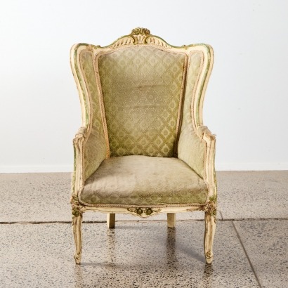 A French Louis XVI Style Wingback Chair