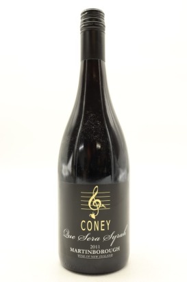 (1) 2011 Coney Que Sera Syrah, Martinborough