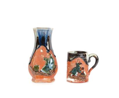 Two Sumida Pottery Items