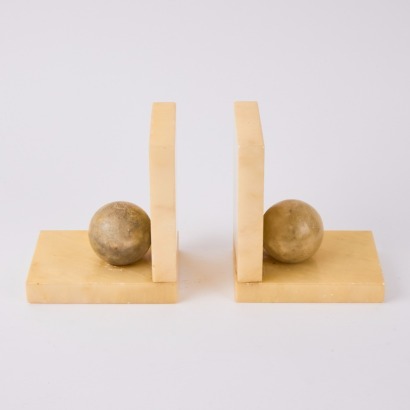 A Pair of Vintage Geometric Bookends A/F