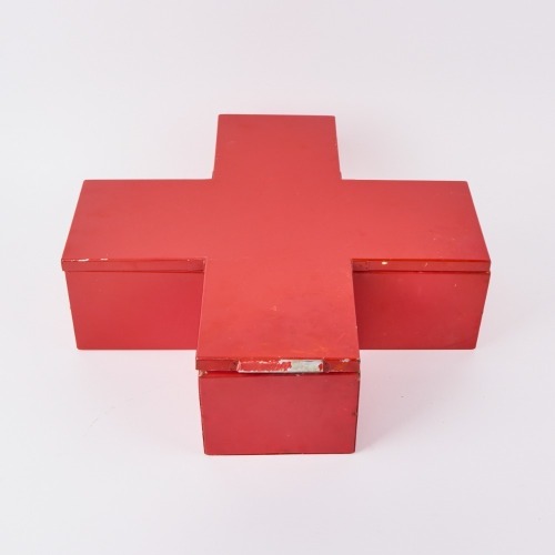 A Red Cross Storage Box