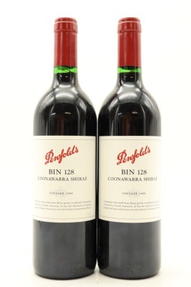 (2) 1999 Penfolds Bin 128 Shiraz, Coonawarra