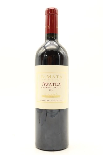 (1) 2012 Te Mata Awatea Cabernets Merlot, Hawke's Bay