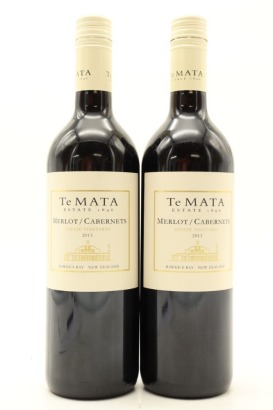 (2) 2013 Te Mata Estate Vineyards Merlot - Cabernet, Hawke's Bay