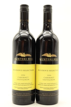 (2) 2006 Hunters Hill Reserve Selection Cabernet Sauvignon, South Eastern Australia