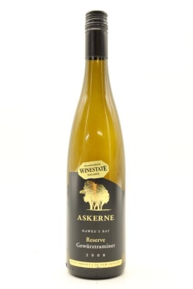 (1) 2008 Askerne Estate Reserve Gewurztraminer, Hawke's Bay