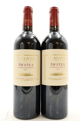 (2) 2019 Te Mata Estate Awatea Cabernets Merlot, Hawke's Bay