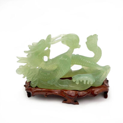 A Chinese Jade Carving of Dragon