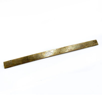 A Chinese Brass 'Dragon' Ruler