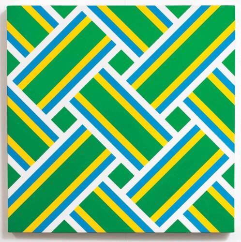 IAN SCOTT Small Green and Yellow Lattice