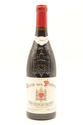 (1) 2003 Clos des Papes Chateauneuf-du-Pape, Rhone [RP100] [WS97] [ST95] 