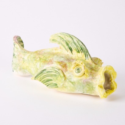 A New Zealand Pottery Fish Ornament by S. Smith