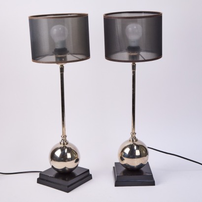 A Pair of Mesh Shade Lamps