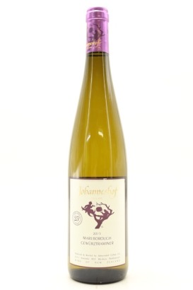 (1) 2015 Johanneshof Cellars Gewurztraminer, Marlborough