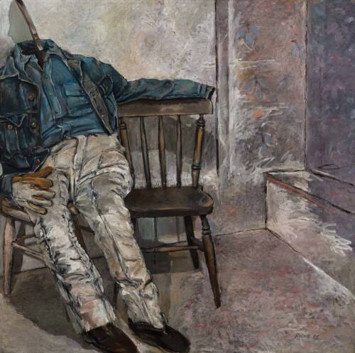 ROSS RITCHIE Male Figure with Two Chairs