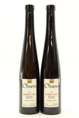 (2) 2003 Olssens of Bannockburn Desert Gold Late Harvest Riesling, Central Otago, 375ml