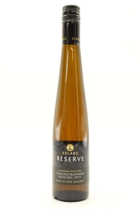 (1) 2011 Selaks Reserve Gewurztraminer - Riesling, New Zealand, 375ml