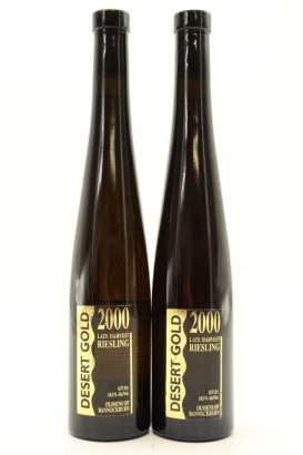 (2) 2000 Olssens of Bannockburn Desert Gold Late Harvest Riesling, Central Otago, 375ml